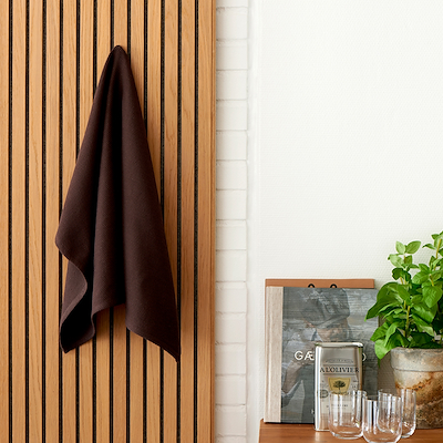 Bastian Tekstiler Diamond viskestykke coffee bean 70x50 cm