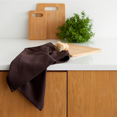 Bastian Tekstiler Diamond viskestykke coffee bean 70x50 cm