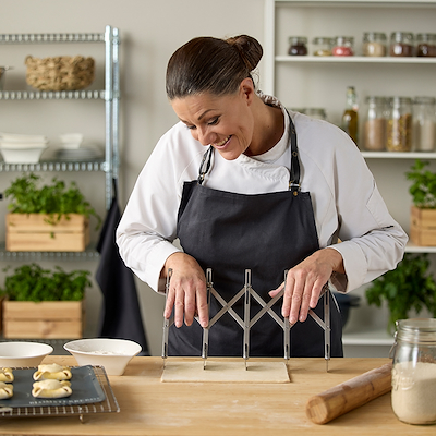Blomsterbergs dejspore med 5 hjul stål