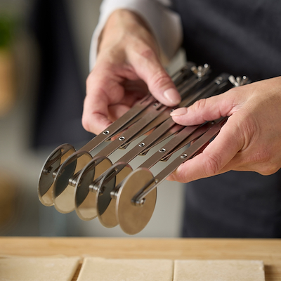 Blomsterbergs dejspore med 5 hjul stål