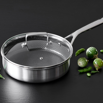 Morsø 79NORD Hybrid sauterpande med glaslåg Ø 24 cm