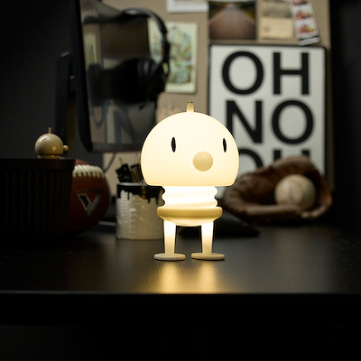 Hoptimist Soft bordlampe hvid 25 cm