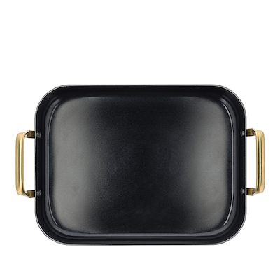 Holm Brasserie bradepande med keramisk belægning sort 34x26x8 cm