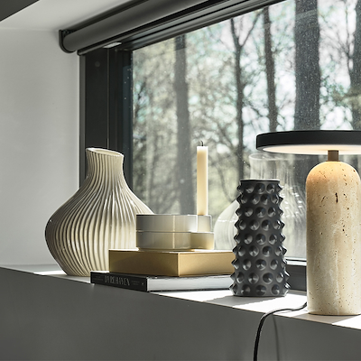 Villa Collection vase creme 28 cm