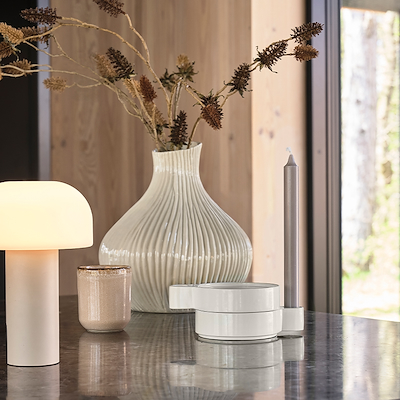 Villa Collection vase creme 28 cm