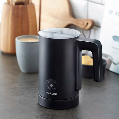 Nordic Sense mælkeskummer mat sort 420 watt