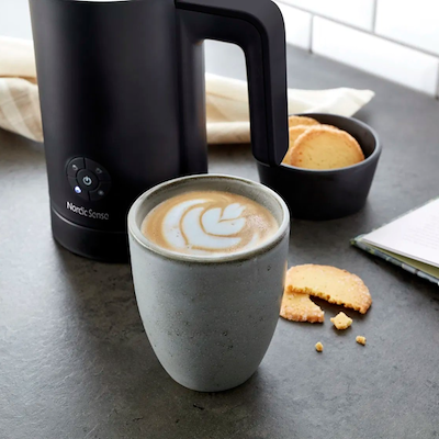 Nordic Sense mælkeskummer mat sort 420 watt