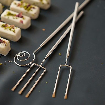 Blomsterbergs chokoladegafler stål 3 stk.