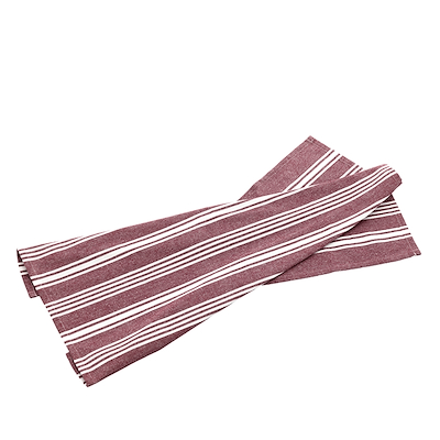 Bastian Recycle Eco Stripe viskestykke rød 70x50 cm