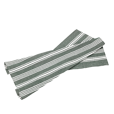Recycle Eco Stripe viskestykke grågrøn 70x50 cm