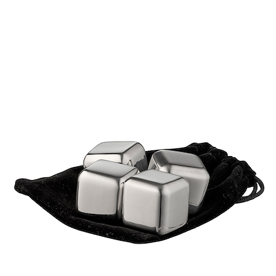 Funktion whiskysten stål 4 stk