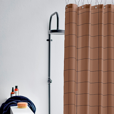 Södahl Vista badeforhæng taupe 180x220 cm