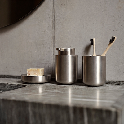 Zone Ume tandbørstekrus stål farve