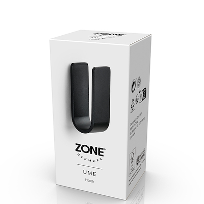 Zone Ume krog sort 3,5x3,5x8 cm