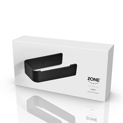 Zone Ume toiletrulleholder sort 16,4x7,6x4 cm