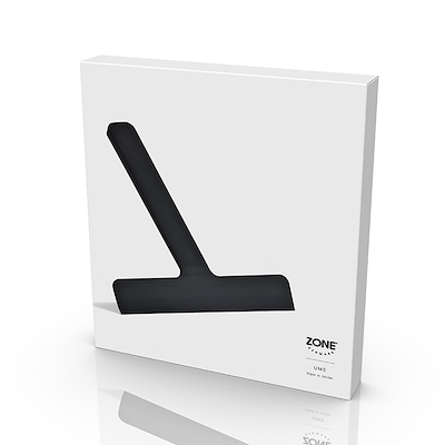 Zone Ume skraber sort inkl. holder 24x22x2,2 cm