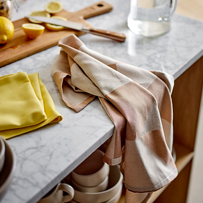 Södahl Twist viskestykke taupe 2 stk 50x70 cm