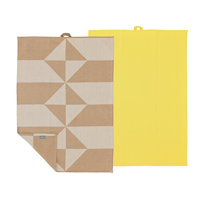 Södahl Twist viskestykke taupe 2 stk 50x70 cm