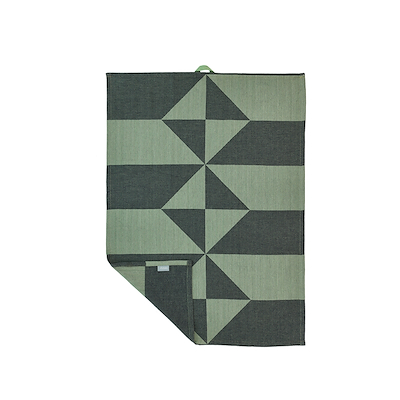 Twist viskestykke grøn/beige 70x50 cm 2 stk