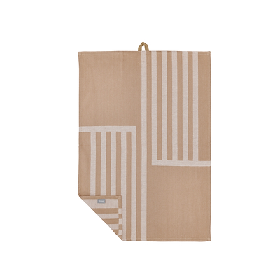 Södahl Reflection viskestykke beige/hvid 70x50 cm 2 stk