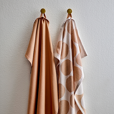 Södahl Bubbles viskestykke brun 50x70 cm 2 stk