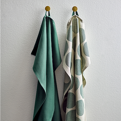 Södahl Bubbles viskestykke grågrøn 50x70 cm 2 stk