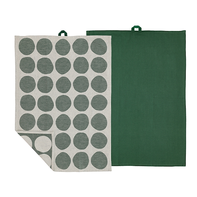 Södahl Bubbles viskestykke grågrøn 50x70 cm 2 stk
