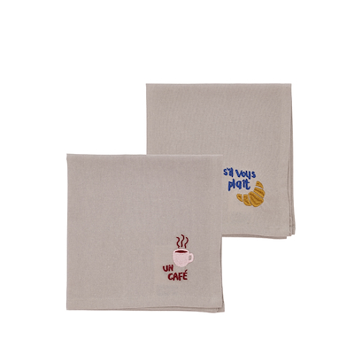 Södahl Bistro stofserviet sand 40x40 cm 2 stk