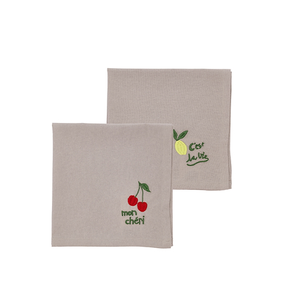 Södahl Bistro stofservietter sand 40x40 cm 2 stk