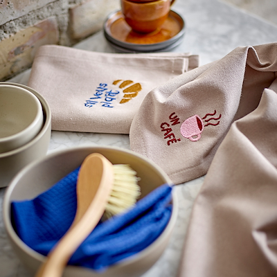 Södahl Bistro viskestykke sand 2 stk 50x70 cm