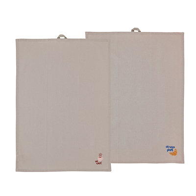 Södahl Bistro viskestykke sand 2 stk 50x70 cm