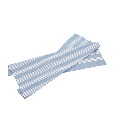 Bastian Recycle Eco Stripe viskestykke lyseblå 70x50 cm