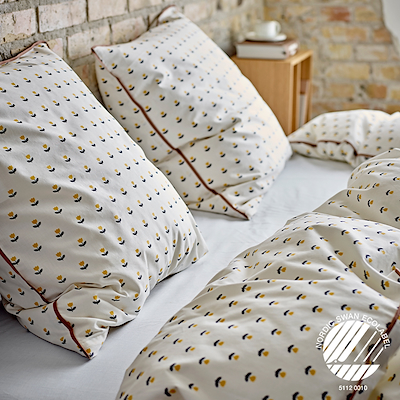 Södahl Tulip sengetøj gul 140x220 cm