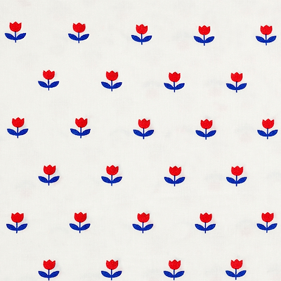 Södahl Tulip sengetøj royal blue 140x200 cm