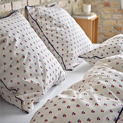 Södahl Tulip sengetøj royal blue 140x220 cm