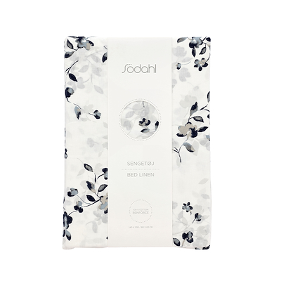 Södahl Cherry Blossom sengetøj grå 140x220 cm