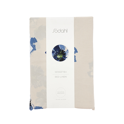 Södahl Flora sengetøj blå 140x200 cm