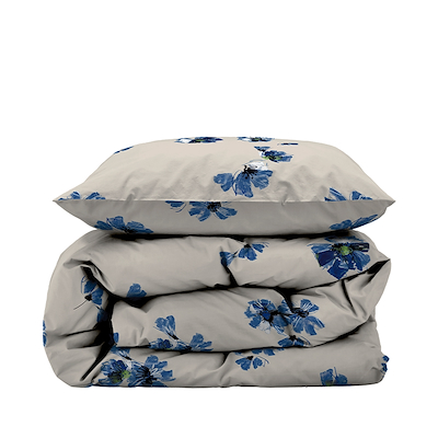 Södahl Flora sengetøj blå 140x200 cm