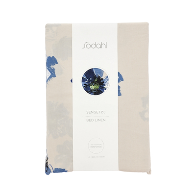 Södahl Flora sengetøj blå 140x220 cm