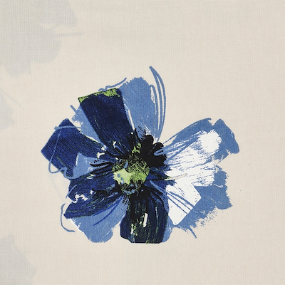 Södahl Flora sengetøj blå 140x220 cm