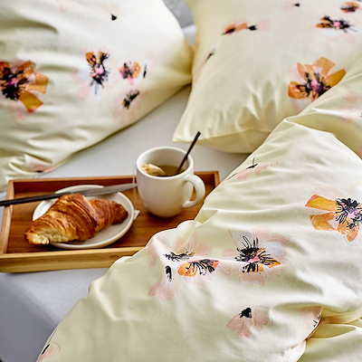 Södahl Flora sengetøj gul 140x200 cm