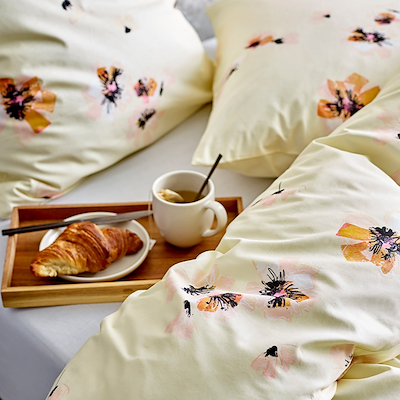 Södahl Flora sengetøj gul 140x220 cm