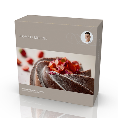 Blomsterberg bundt kageform rosa 24x9 cm