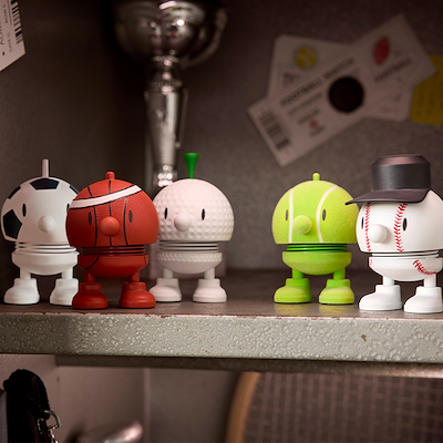 Hoptimist Sports Baseball Bumble figur hvid 7,6 cm