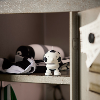 Hoptimist Sports Football Bumble figur hvid 7,6 cm