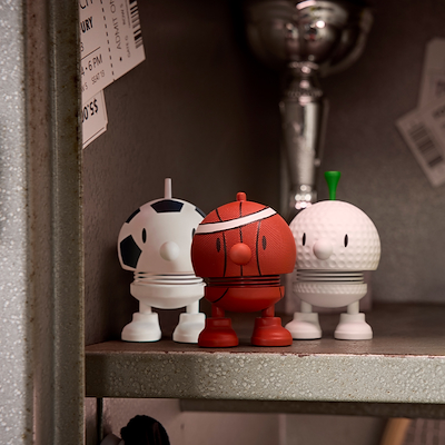 Hoptimist Sports Football Bumble figur hvid 7,6 cm