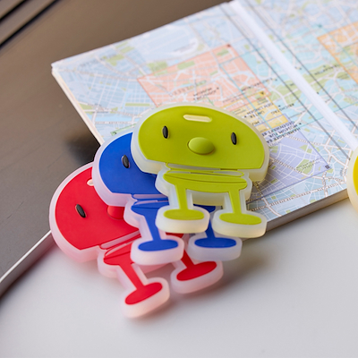 Hoptimist Bag Tag rød