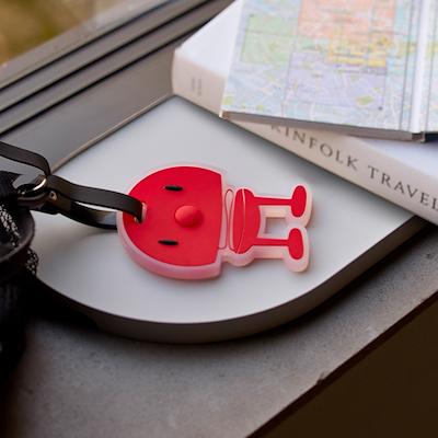 Hoptimist Bag Tag rød