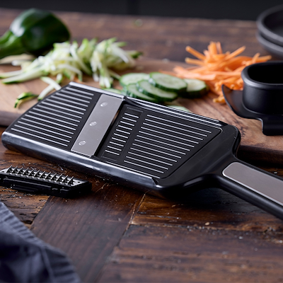 Holm mandolinjern sort/stål