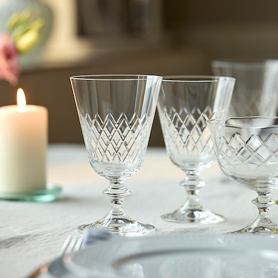 Lyngby Glas Eaton rødvinsglas klar 2 stk 26 cl